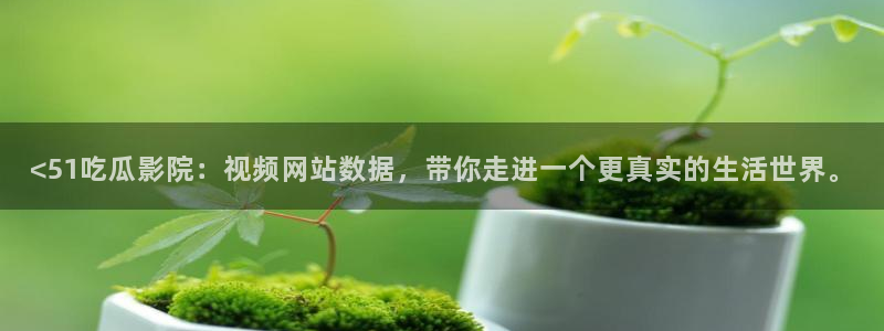 51吃瓜 张津瑜 网:<51吃瓜影院:视频网站数据,带你走进一个更真实的生活世界。